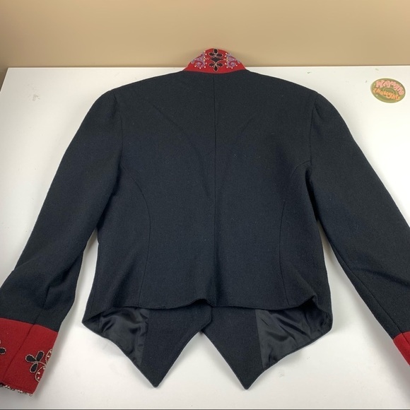 DOUBLE D Ranch Wear I Black Red I Embroidered I Blazer - Picture 8 of 14